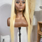 Straight Blonde Wig - Transparent