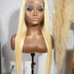 Straight Blonde Wig - Transparent
